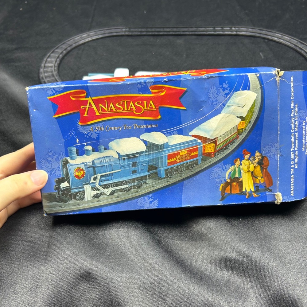 Vintage 1997 Anastasia Movie Train Set 20th Century Fox Equity Marketing Blue